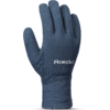 Single dark blue fabric glove with thumb on the left and white Roeckl logo on the back of the hand