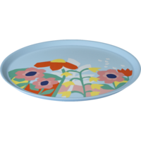 Koziol grote bord Nora Bord 255 mm Blooms sweet blue
