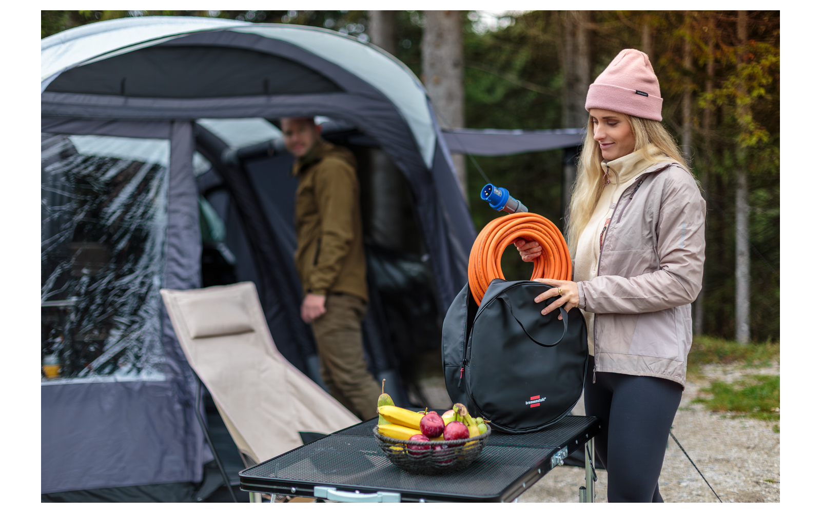 Produktbild Brennenstuhl CEE Camping-Verl&auml;ngerungskabel orange  1