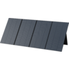 Schwarze Solarpanels nebeneinander aufgestellt