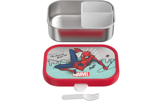 Produktbild Mepal Campus Brotdose Edelstahl mit Bento-Einsatz und Gabel 750 ml 1