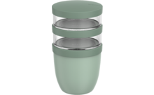 236363 304249 621406 670834 760305 - Mepal Ellipse Lunchpot 3-teilig mit drei getrennten Fächern und auslaufsicher 500 ml und 2x 200 ml