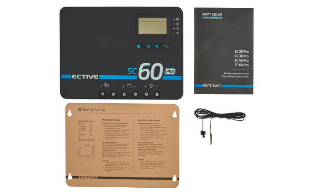 ECTIVE SC 60 Pro Régulateur de charge solaire MPPT 12V/24V/36V/48V 60A