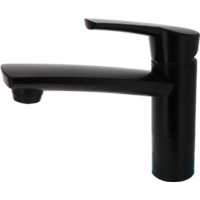 Single Lever Mixer with Switch Spout Matt Black (14cm) Comet COMO