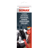 Verpackung eines SONAX Kratzer-Entferners mit Bild eines Autos und einer Hand, die ein Tuch an einem roten Auto verwendet