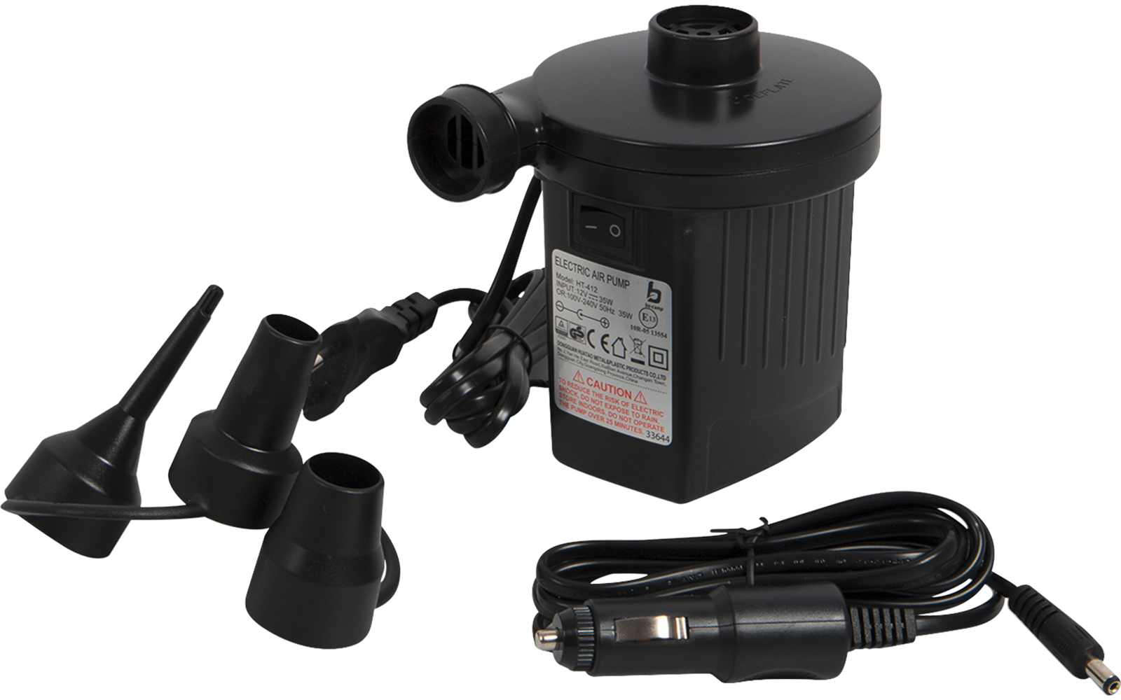 Produktbild Bo-Camp Elektrische Luftpumpe für 12 und 230 Volt - 230 Liter/min 1