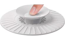 760955 - Metaltex Universal 2in 1-Funktion Abfluss-Abdeckung aus Silikon Ø 11,3 x 1,5 cm