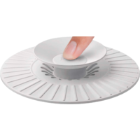 Tapa de desag&uuml;e de silicona Metaltex Universal 2 en 1 &Oslash; 11,3 x 1,5 cm