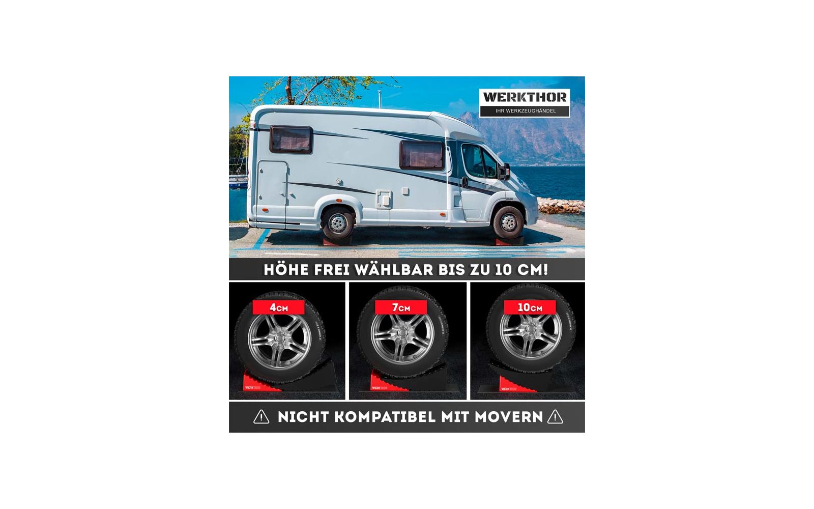 Produktbild Werkthor Auffahrkeile bis zu 13,5 Tonnen inklusive Transporttasche Gr&ouml;&szlig;e  1