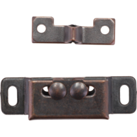 Loqueteau Berger à double rouleau en métal avec contre-pièce Loqueteau Berger à double rouleau en métal avec contre-pièce