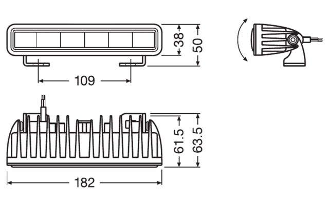 Osram LEDriving LIGHTBAR SX180-SP Proiettore supplementare a LED