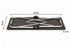 Berger Livenza Campingtisch Gr&ouml;&szlig;e 3 Dunkel 120 x 70 cm