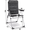 Kleines Produktbild Brunner Aravel Camper Klappstuhl mit Kopfst&uuml;tze 1