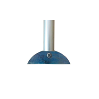 Brand Zusatzgestänge für Vorzelte und Zelte Orkanstütze mit Schelle und Fuß Aluminium 28 mm Länge 165 - 260 cm