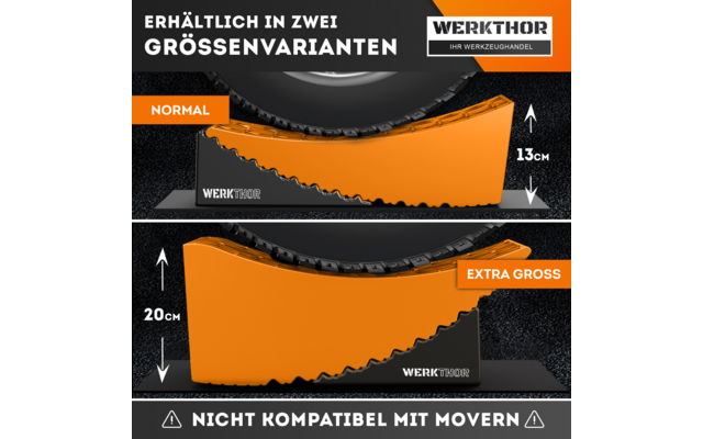 Produktbild Werkthor Auffahrkeile bis zu 13,5 Tonnen inklusive Transporttasche Gr&ouml;&szlig;e  1