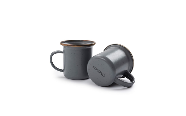 Barebones espresso cup set of 2 stone grey