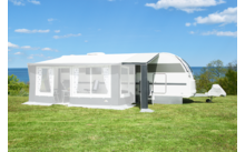 DWT verandadak voor Juwel 4 Seizoenen caravan voortent 100 x 270 cm