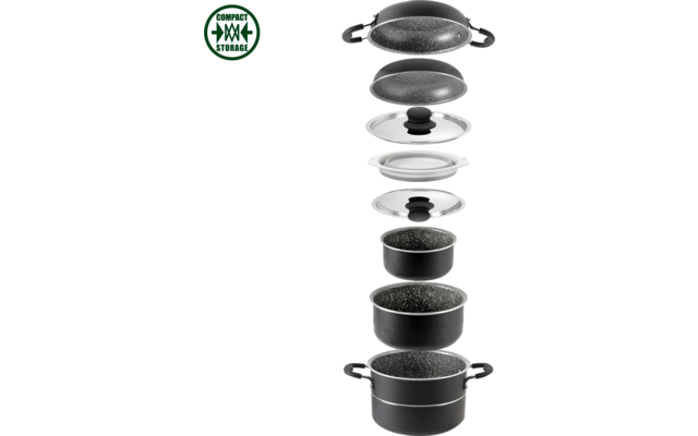 Image du produit Brunner Pirate 9+1 &oslash; 24 m Set de casseroles 10 pi&egrave;ces 1