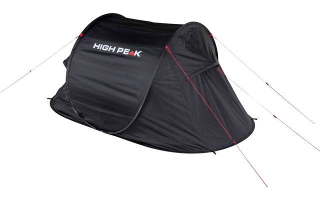 High Peak Vision 3 Single Roof 3 Person Pop Up Throw Tent Black