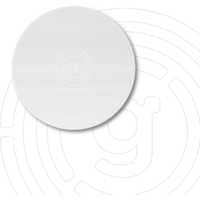 Gelmags Metall-Pad &Oslash; 8,0 cm mit Kleber&uuml;ckseite wei&szlig;