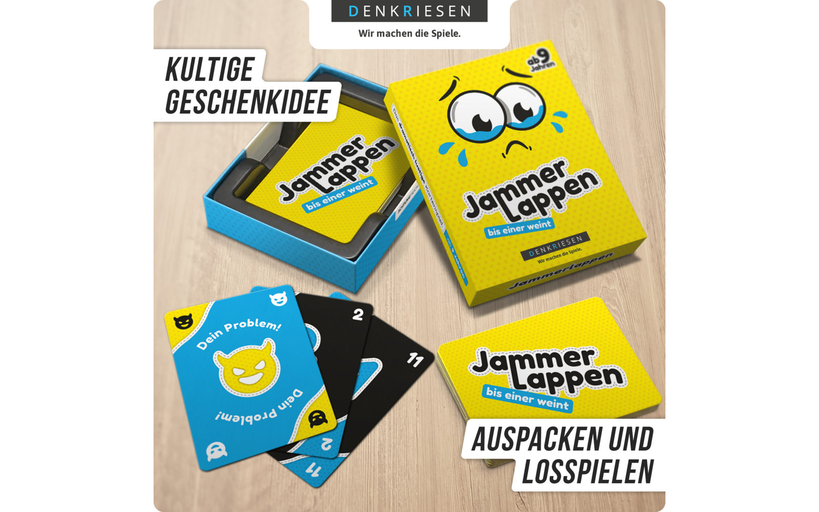 Product afbeelding Denkriesen Jammerlappen Kartenspiel Ablegespiel ab 9 Jahren 1