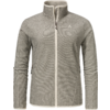 Beige jas met ritssluiting en lange mouwen, vooraanzicht