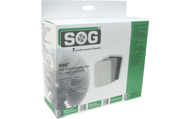 SOG I Typ G (C500) 12V Toilettenentlüftung Türvariante schwarz
