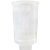 Transparenter Kunststoff-Messbecher mit ml-Skala, zylindrisch, offen oben und verjüngtem Auslauf unten