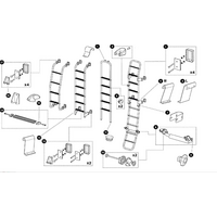 Thule cover cap for Thule Ladder ladder systems black 2 pieces Thule spare part number 1500603775