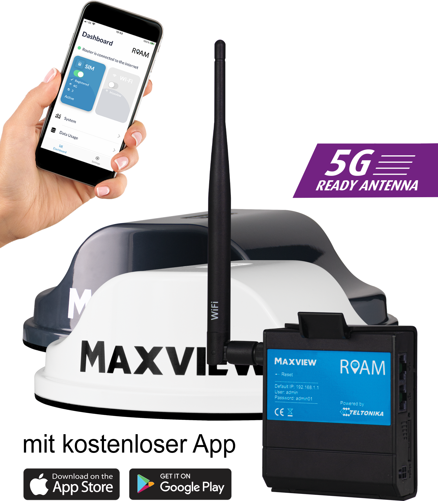 Maxview Roam mobile 4G / WiFi-Antenne inkl. Router - Bild 16 von 17