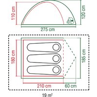 Coleman Active Tent Darwin 3 dome tent for 3 people