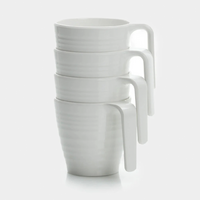 Flamefield Stacking Mug Becher 4er Set 350 ml soft white