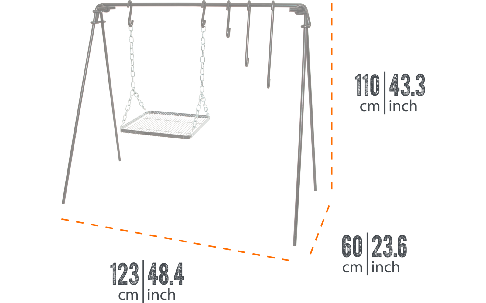 Imagen del producto Puente de fuego para cocinar al aire libre Petromax 1