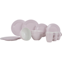 Gimex Royal Line servies 16-delig pastelroze voor 4 personen