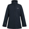 Veste pour femme bleu foncé avec fermeture éclair et col montant