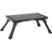 Brunner Go Step Black Fluo Aluminium Wohnmobilstufe mit Antirutschfl&auml;che und Fluostreifen 48 x 30 x 23 cm schwarz