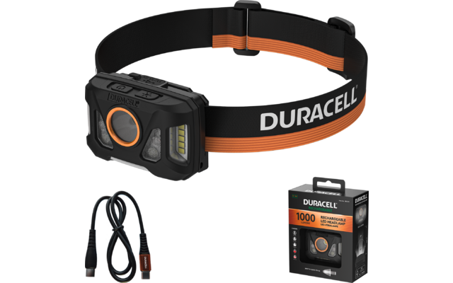 Produktbild Duracell DH Stirnlampe mit Rotlicht und Digital Focus  1