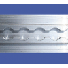 Binario di ancoraggio in alluminio piatto (2000 x 65 x 11 mm)