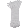White rope wound into a bundle with loose loops at the top