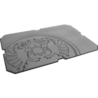 Surcouche adh&eacute;sive pour glaci&egrave;re kx50 gris &agrave; embl&egrave;me de dragon Petromax
