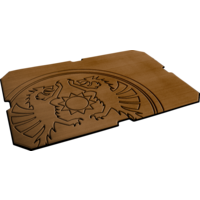 Surcouche adh&eacute;sive pour glaci&egrave;re &agrave; embl&egrave;me de dragon kx50 marron Petromax