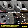 Detailaufnahme eines Autositzes und Reifens mit Blick auf die Felge und den Reifenmantel