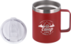 Camplife Edelstahl Thermo-Trinkbecher mit Henkel und Deckel 450 ml rot