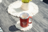 Camplife Edelstahl Thermo-Trinkbecher mit Henkel und Deckel 450 ml rot