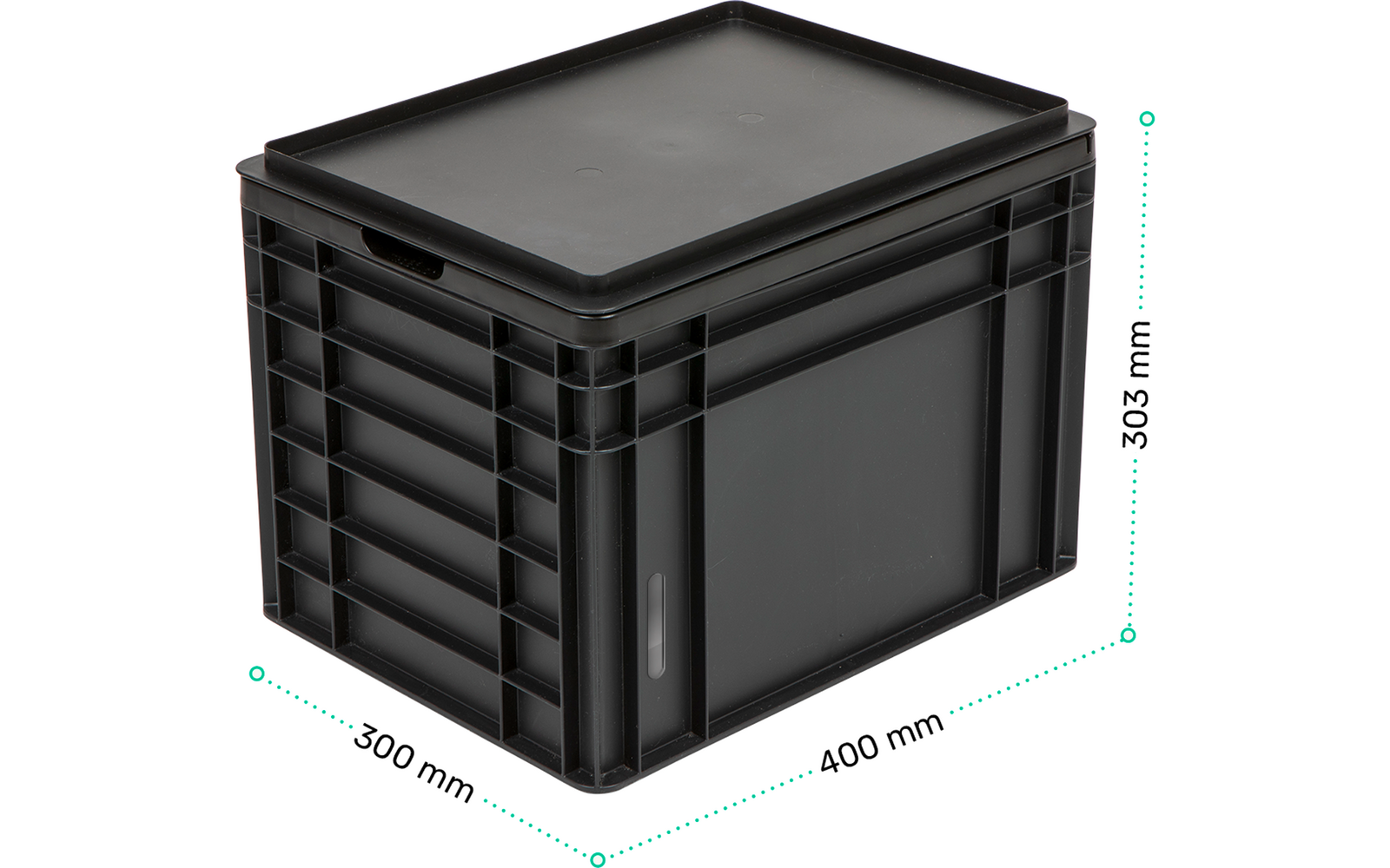 Produktbild Trobolo BilaBox Trenntoilette im Eurobox Format 30,3 x 40 x 30 cm 1