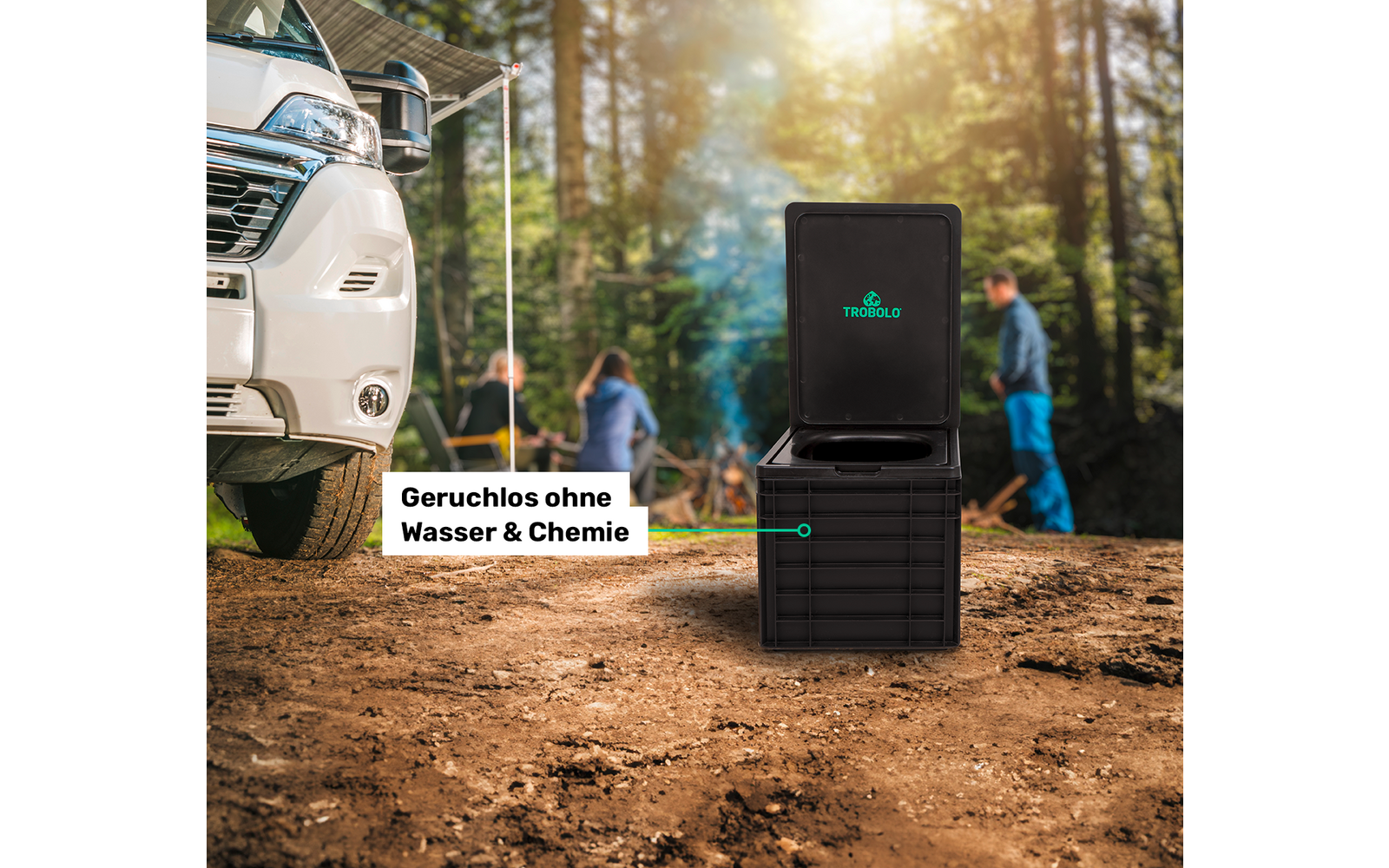 Produktbild Trobolo BilaBox Trenntoilette im Eurobox Format 30,3 x 40 x 30 cm 1