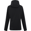Schwarze Kapuzenjacke von hinten