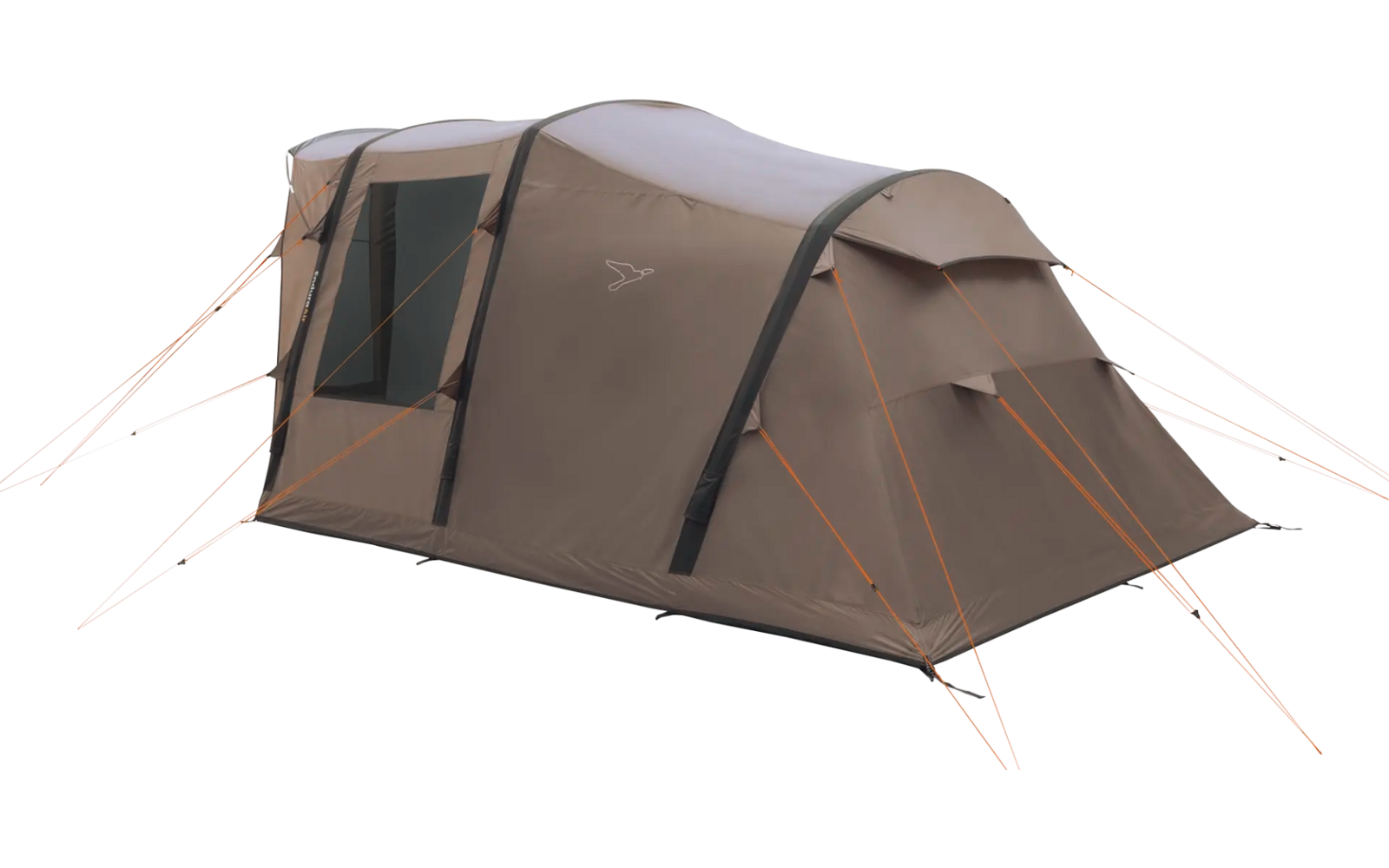 Tenda con due ingressi su terreno aperto