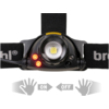 Brennenstuhl LuxPremium Linterna frontal LED con sensor de batería 400 lm