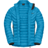 Veste matelassée bleue avec fermeture éclair